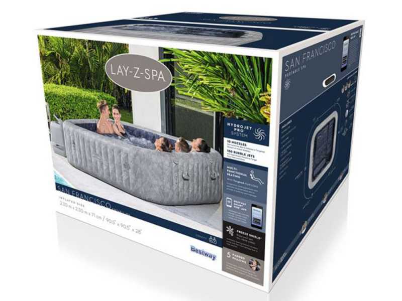 Bestway Lay-Z-Spa San Francisco HydroJet Pro 60161 - 230x230x71 cm - Piscina idromassaggio spa