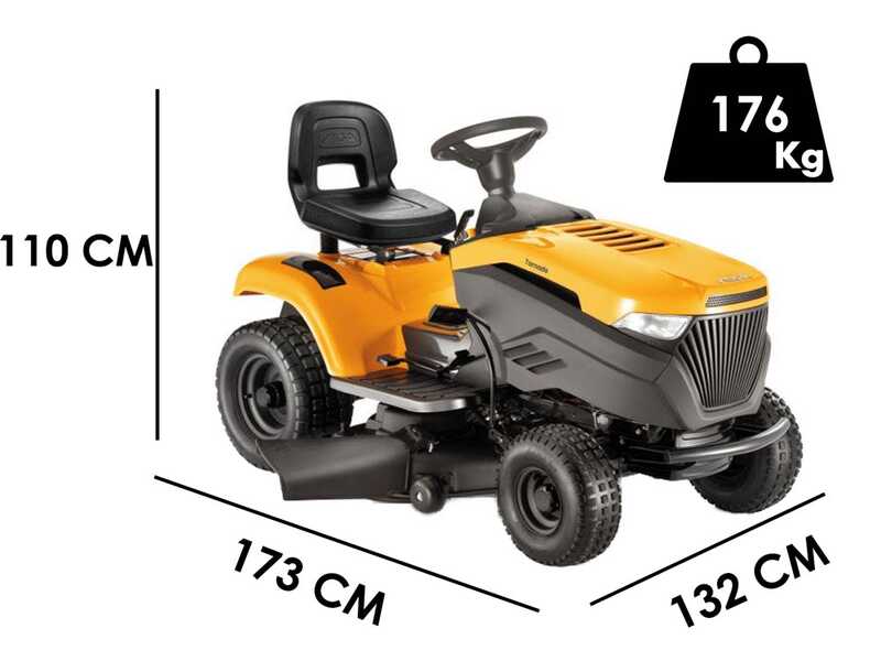 Stiga Tornado 5108 W - Trattorino tosaerba - Cambio idrostatico - Scarico laterale e Mulching