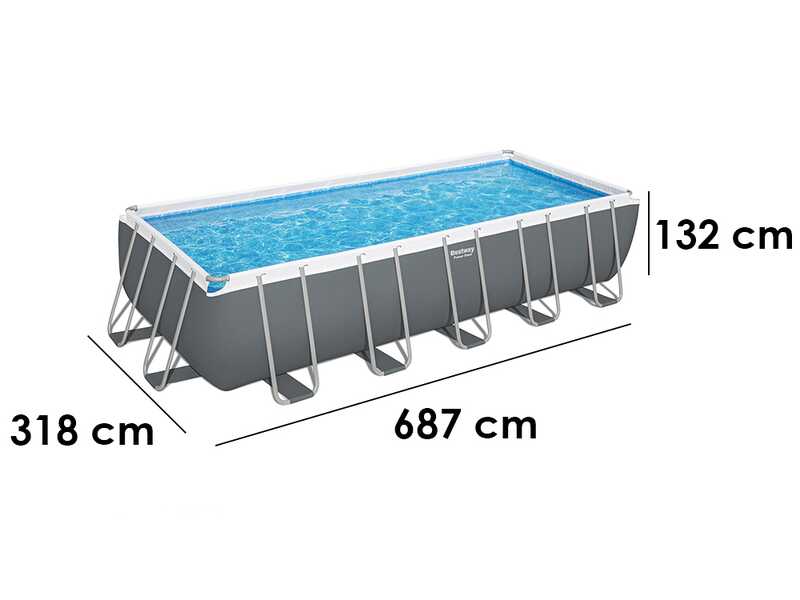 Bestway Power Steel 5612B - &Oslash;640x274x132 cm - Piscina fuori terra