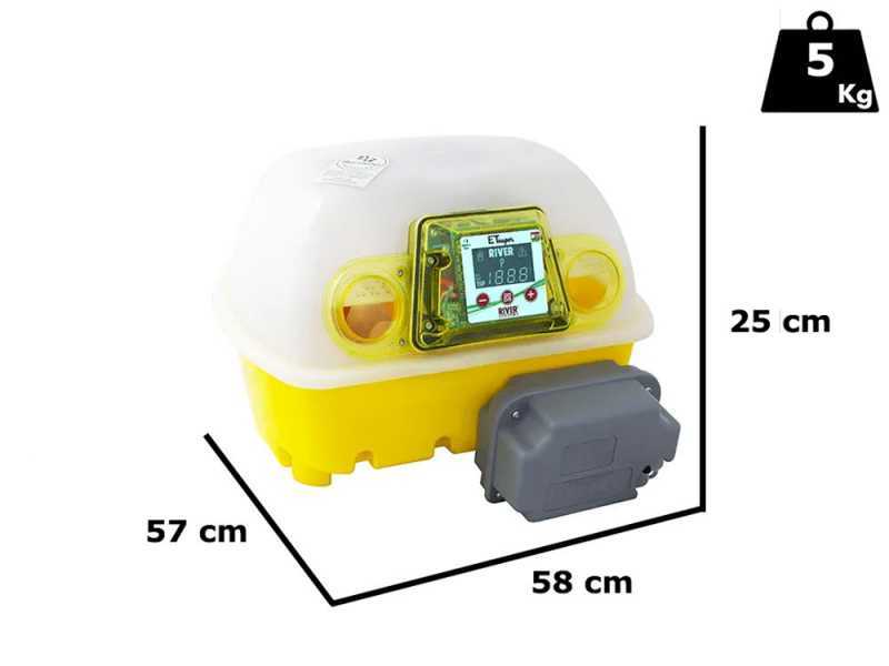 River Systems ET 12 SUPER BIOMASTER - Incubatrice per uova automatica - 12 uova