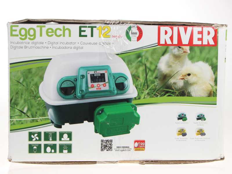 River Systems ET 12 SUPER - Incubatrice per uova automatica - 12 uova