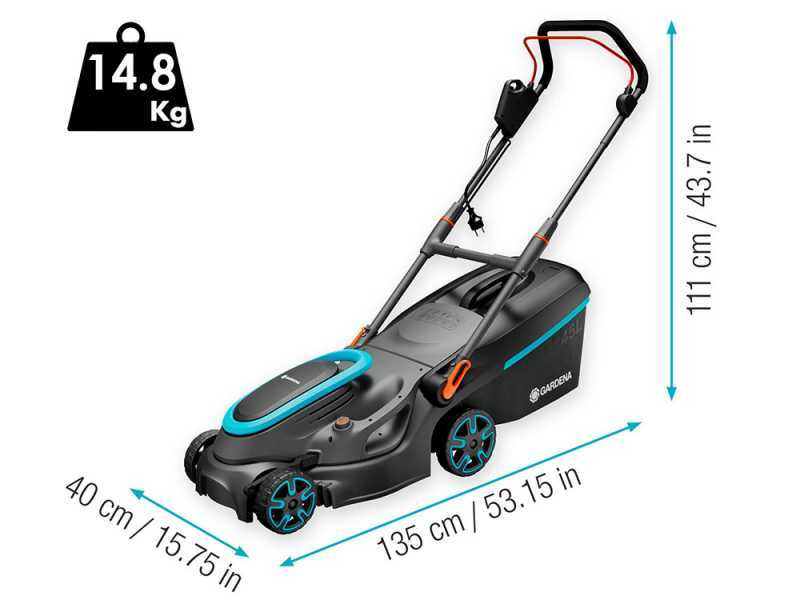 Gardena PowerMax 37/1800 - Tagliaerba elettrico - 1800 W - Taglio 37 cm