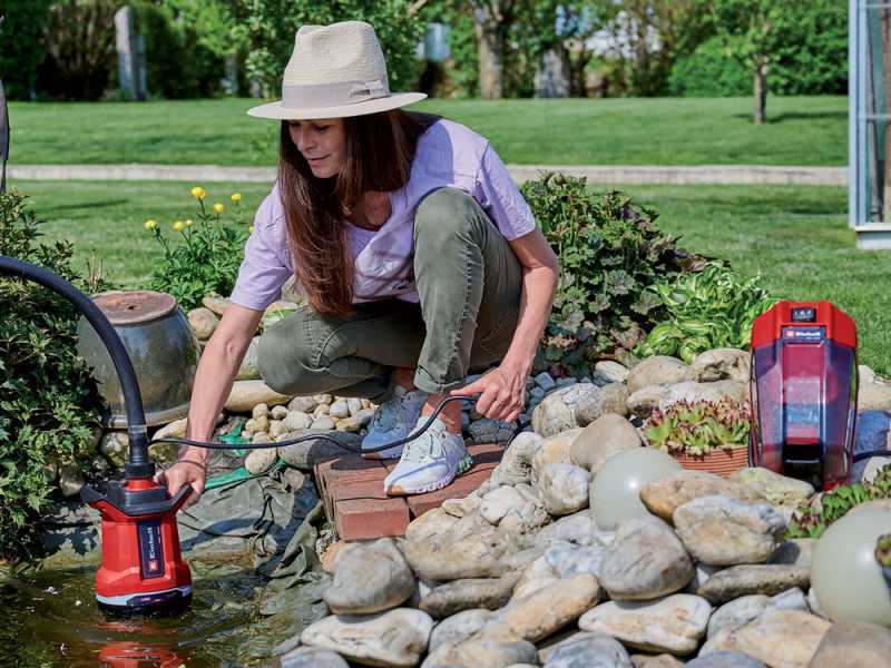 Einhell  GE-DP 18/25 li - Pompa a immersione acque scure - 18V 2,5 Ah e caricabatteria