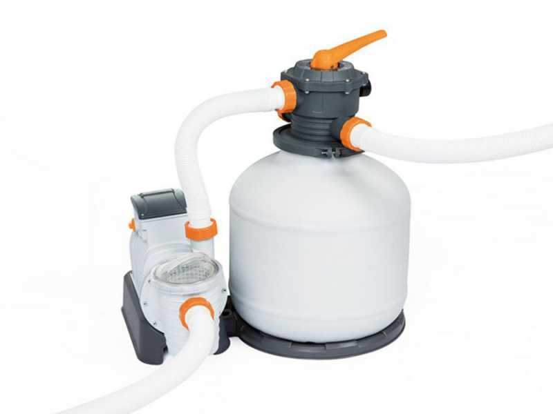 Pompa filtro a sabbia Bestway 58486 - Portata d'acqua 11.355 l/h - 500 W
