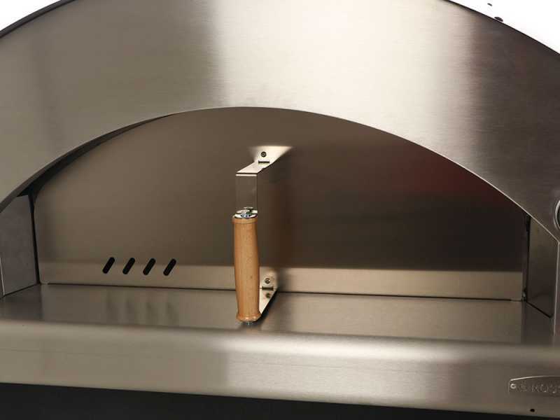 Rossofuoco Nonna Luisa Nero - Forno a legna da esterno con carrello