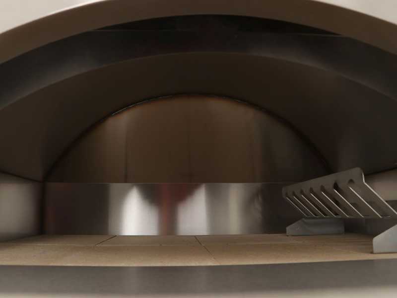 Rossofuoco Nonna Luisa Nero - Forno a legna da esterno con carrello