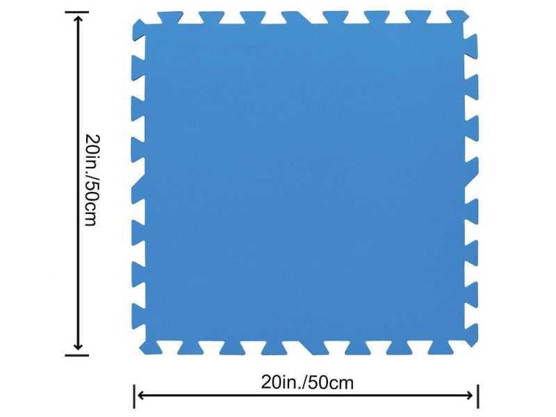 Piastrella antiscivolo blu 50x50 cm 9 pz Bestway 58220