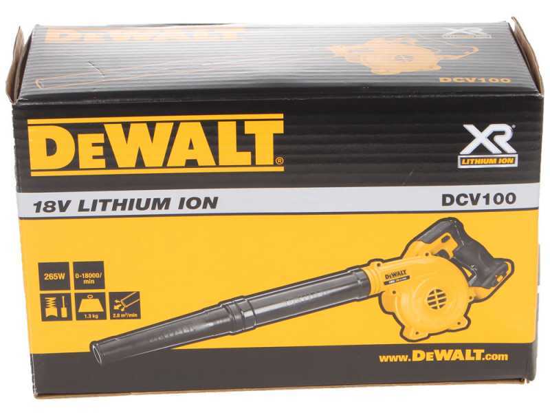 DeWalt DCV100-XJ - Soffiatore a batteria - SENZA BATTERIA E CARICABATTERIA