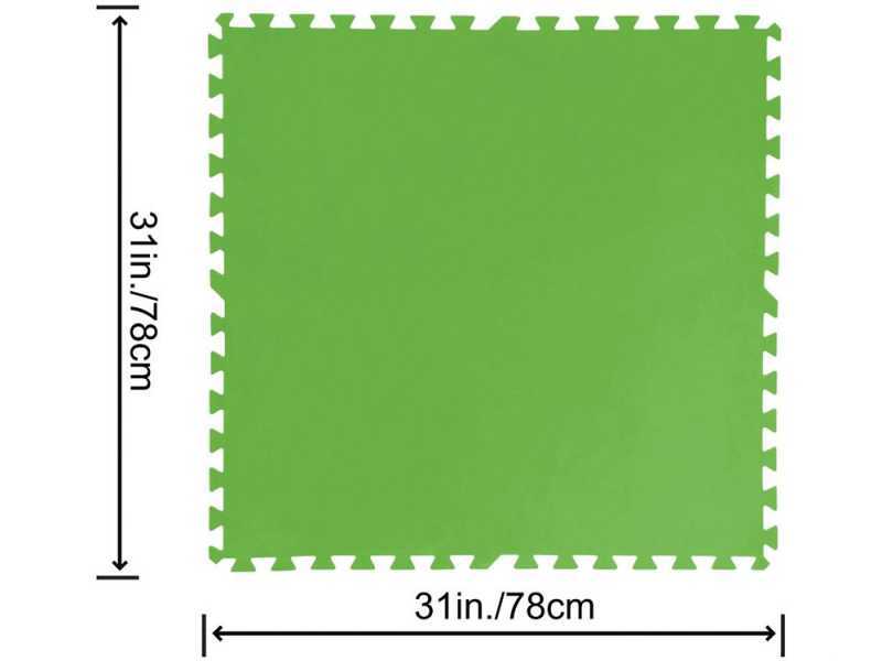 Piastrella antiscivolo verde 78x78 cm 9 pz Betsway 58636
