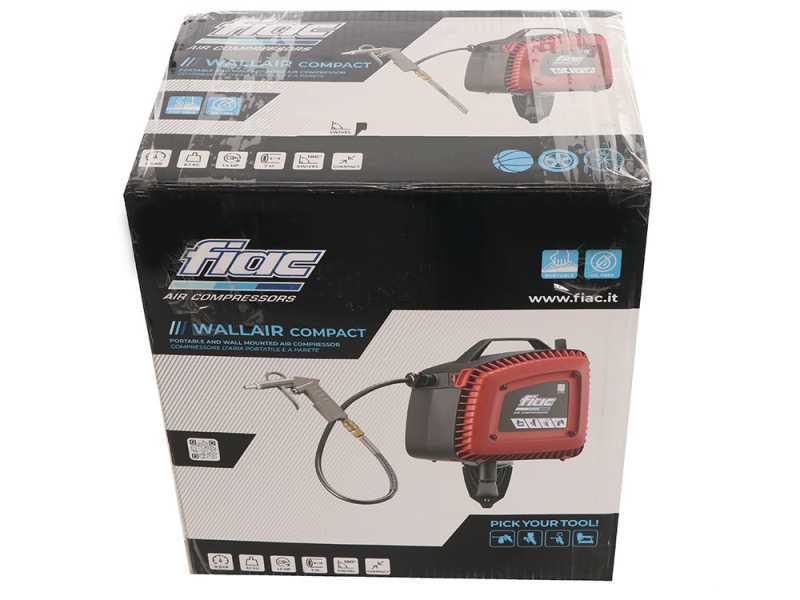 FIAC Compact V230/50 - Compressore aria elettrico monofase a muro, oil-less - Motore 1.5 HP 