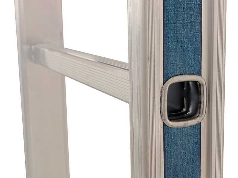 S.T.P. Olivia Pioli, 6 gradini, 2 m - Scala in alluminio semplice singola - Altezza stimata operativa 3 m