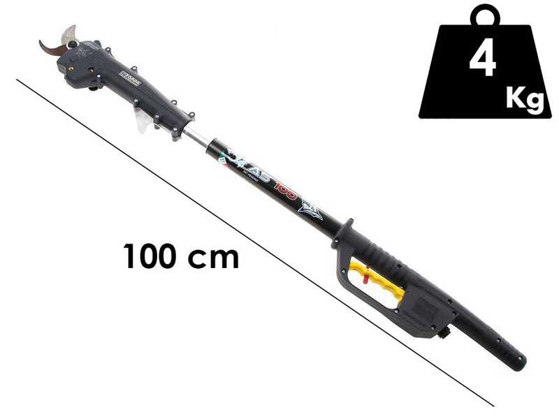 Zanon Shark ZS50 - Forbice elettrica da potatura su asta - 50.4V 2.9 Ah  - 100 cm