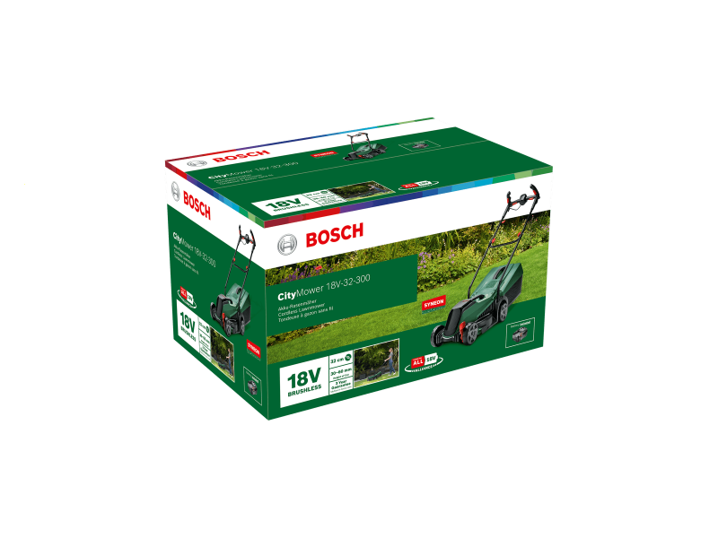 Bosch CityMower 18-32-300 - Tagliaerba a batteria - SENZA BATTERIA E CARICABATTERIA