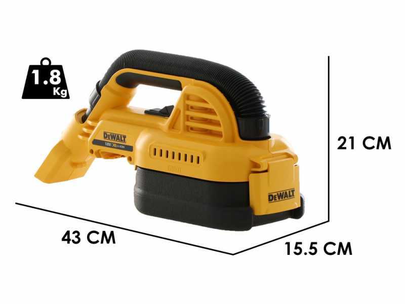 DeWalt DCV517N-XJ - Aspiratore solidi e Liquidi portatile a batteria - 18V 5Ah