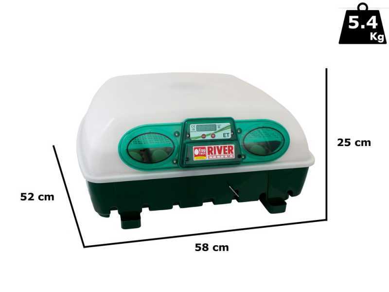 River Systems ET 49 - Incubatrice per uova manuale - 49 uova
