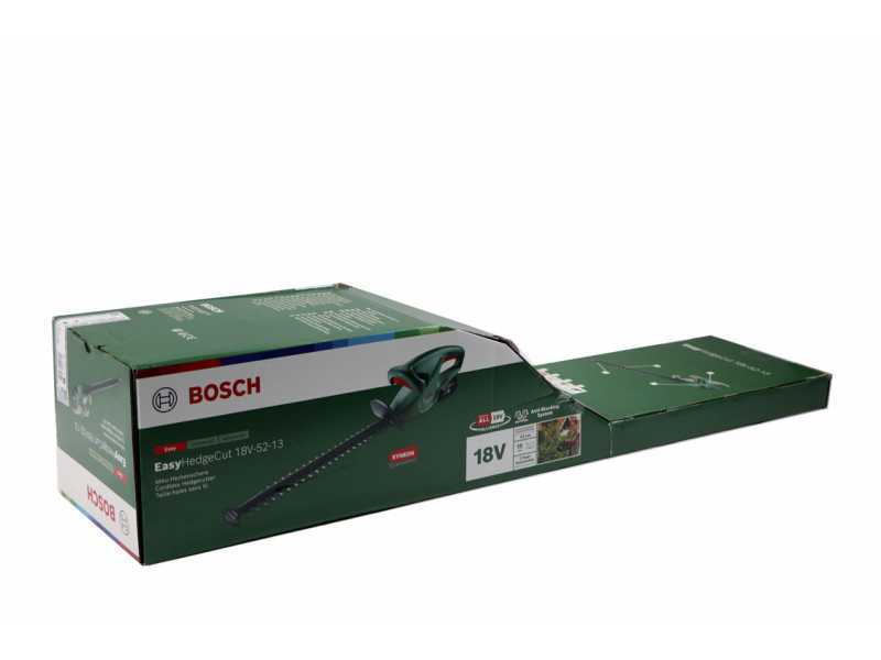 Bosch EasyHedgeCut 18-52-13 - Tagliasiepi a batteria 18V/2Ah - Lama da 52 cm 