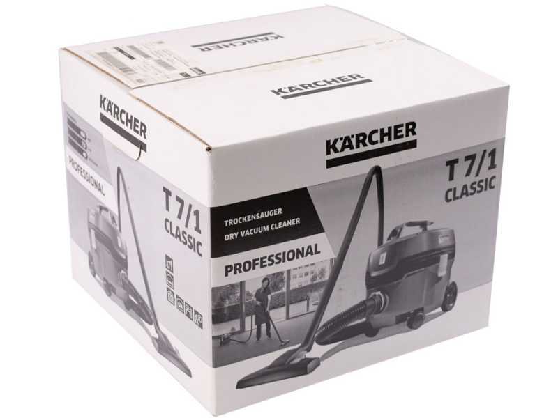 Karcher Pro T 7/1 Classic - Aspirapolvere professionale ULTRA silenzioso - 850W