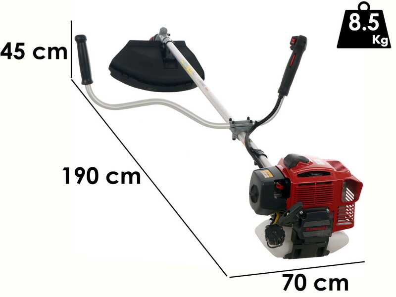 EuroMech TJ 53 EC - Decespugliatore a scoppio con manubrio - Motore Kawasaki