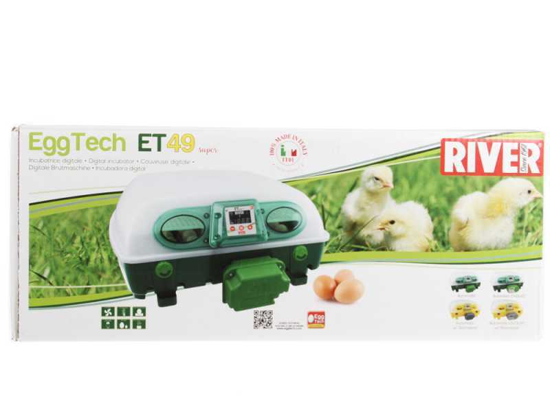 River Systems ET 49 SUPER BIOMASTER - Incubatrice per uova automatica - 49 uova