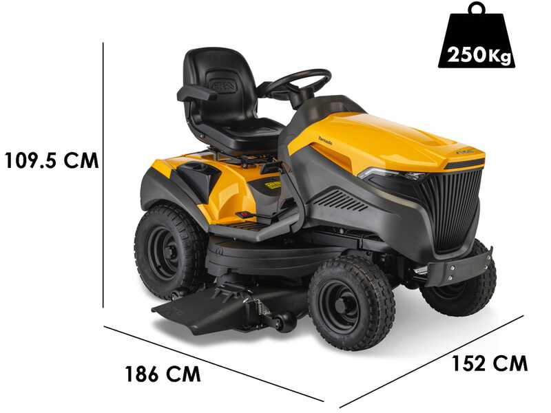 Stiga Tornado 9121 W - Trattorino tosaerba - Motore Honda GXV 630