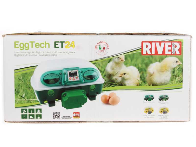 River Systems ET 24 BIOMASTER - Incubatrice per uova automatica - 24 uova