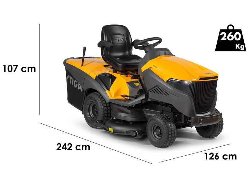 Stiga 4WD ESTATE 9102 WX - Trattorino tosaerba - Cambio idrostatico - Cesto di raccolta