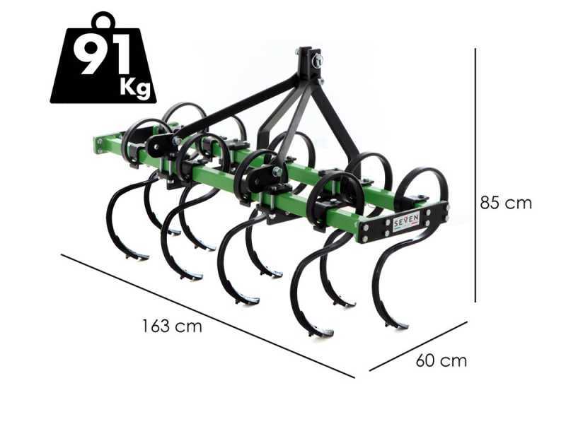 Seven Italy Vibropac 160 - Vibrocoltivatore - 9 denti - Larghezza di lavoro 160 cm