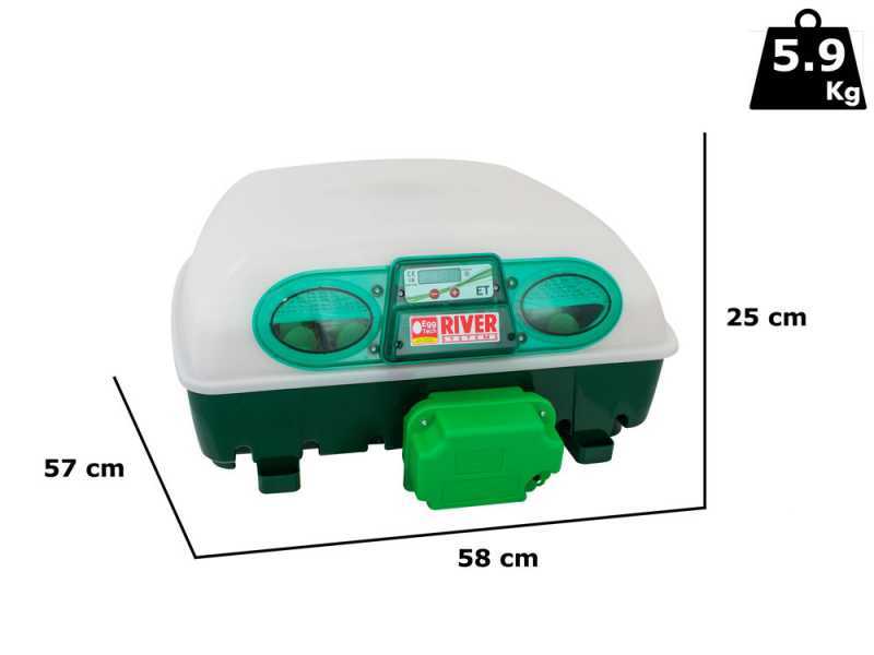 River Systems ET 49 - Incubatrice per uova automatica - 49 uova