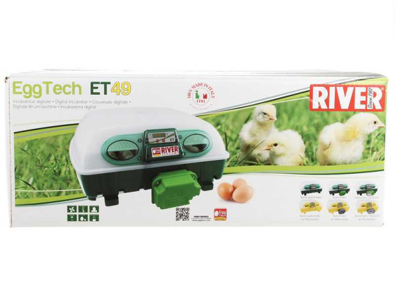 River Systems ET 49 BIOMASTER - Incubatrice per uova automatica - 49 uova