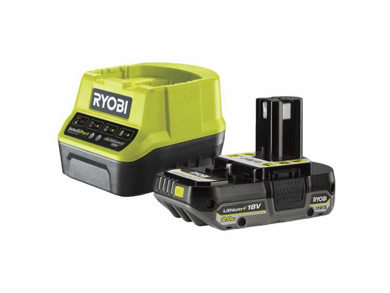 Batteria RYOBI Lithium+ 18V 2,0Ah + CARICABATTERIA