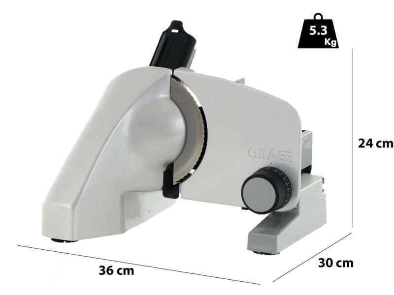 Graef Classic C10 Silver - Affettatrice con lama da 170 mm