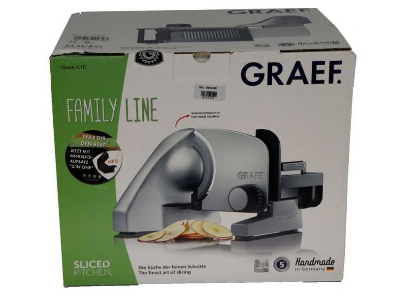 Graef Classic C10 Silver - Affettatrice con lama da 170 mm