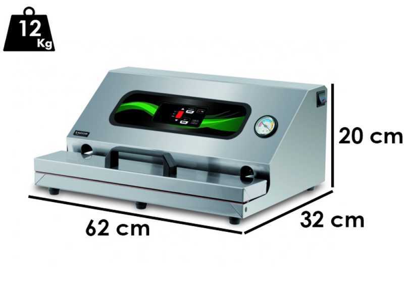 Macchina sottovuoto professionale Euro 520 Pro Inox - Barra saldante 52cm