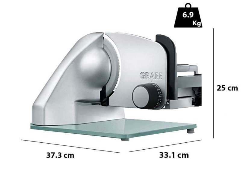 Graef Classic C20 TWIN Silver - Affettatrice con lama da 170 mm