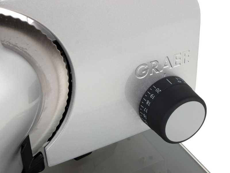 Graef Classic C90 Silver - Affettatrice 2 in 1 con affettaverdure - Lama da 170 mm