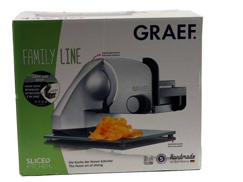Graef Classic C99 Silver - Affettatrice 2 in 1 con affettaverdure - Lama da 170 mm