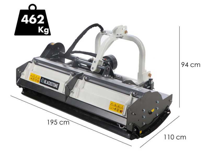 BlackStone BP-CD 180 - Trincia per trattore - Serie pesante -  Spostamento idraulico