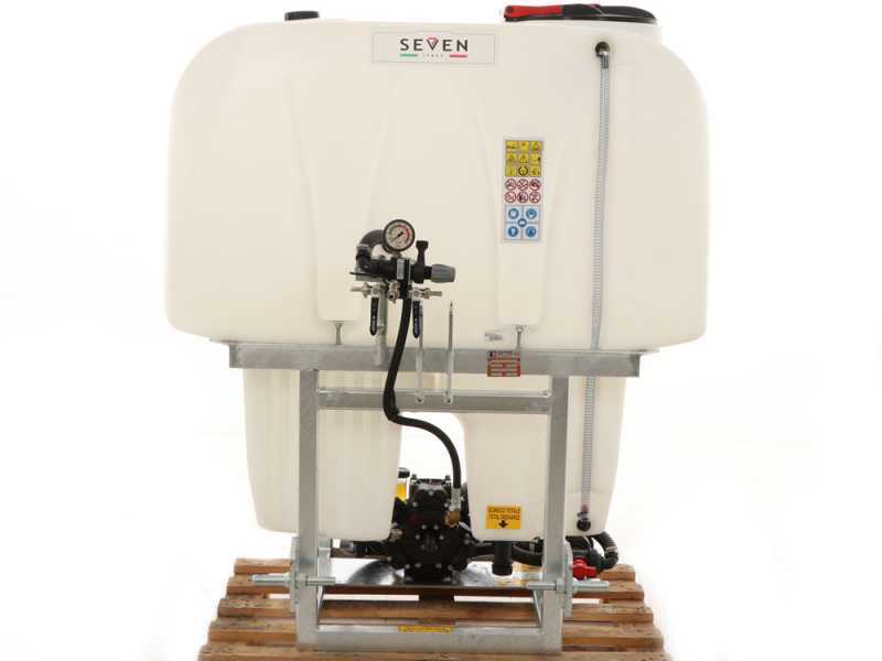 Seven Italy 600L - Gruppo botte irroratrice a trattore - Pompa APS71