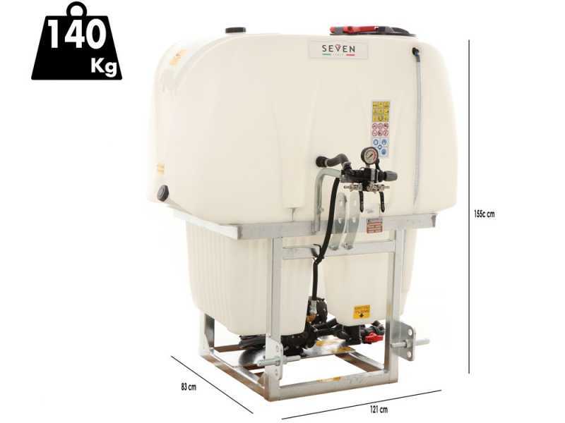 Seven Italy 600L - Gruppo botte irroratrice a trattore - Pompa APS71