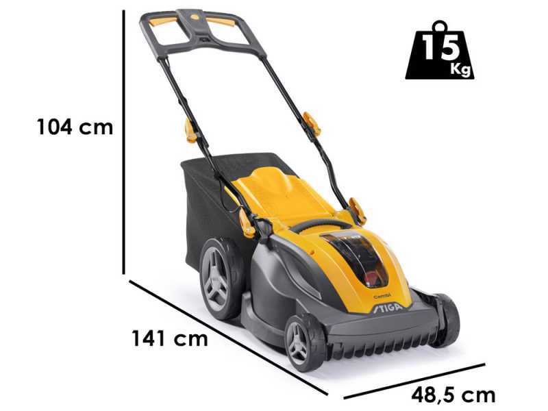 Stiga Combi 344e Kit - Tagliaerba a batteria - 48V/5Ah - Taglio 42 cm