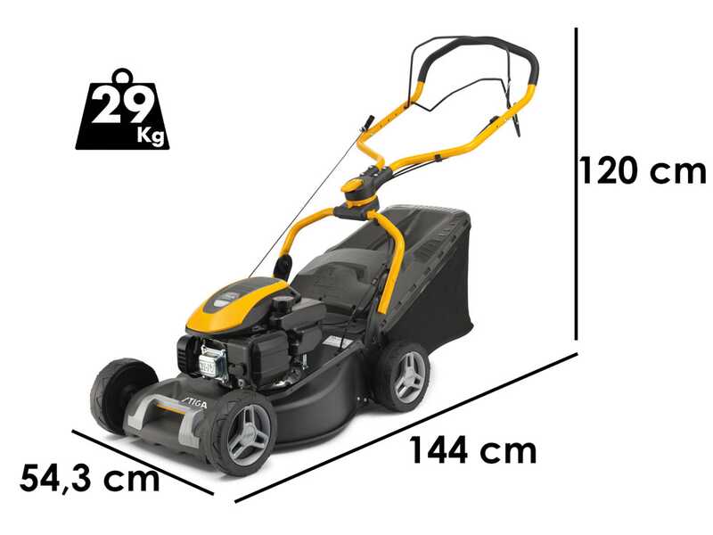 Stiga Collector 543 S - Tagliaerba a scoppio trazionato - Motore Stiga ST120