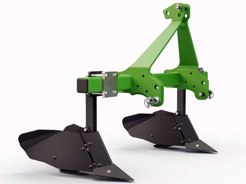 Seven Italy Simply - Assolcatore a 2 ancore - Telaio da 120 cm - Per trattori con attacco a tre punti