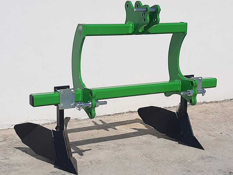 Seven Italy Big - Assolcatore a 2 ancore - Telaio da 140 cm - Per trattori con attacco a tre punti