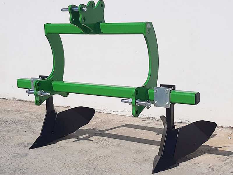 Seven Italy Big - Assolcatore a 2 ancore - Telaio da 140 cm - Per trattori con attacco a tre punti
