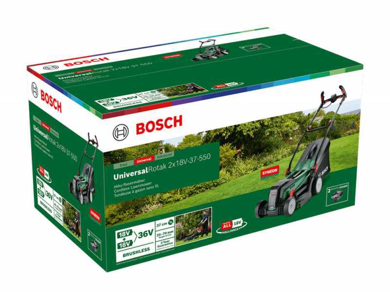 Bosch UniversalRotak 2x18V-37-550 - Tagliaerba a batteria - 2X18V/4Ah - Taglio 37 cm