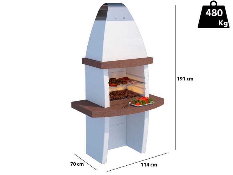 Linea VZ Tenerife - Barbecue in muratura a legna e carbone