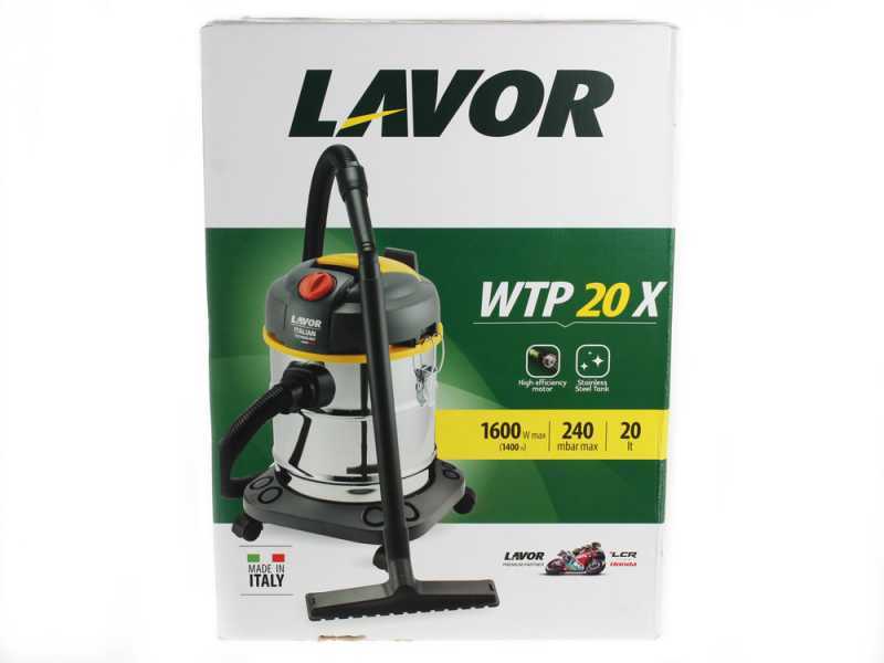 Lavor WTP 20 X - Aspirapolvere aspiraliquidi - bidone 20 lt - 1600 W