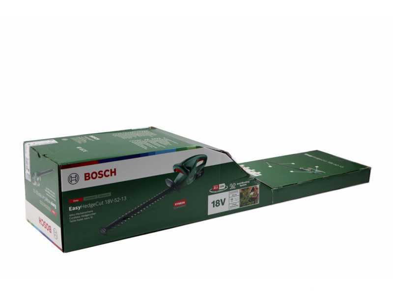 PROMO BOSCH - Tagliasiepi a batteria Bosch EasyHedgeCut 18V-52-13 - SENZA BATTERIA E CARICABATTERIA