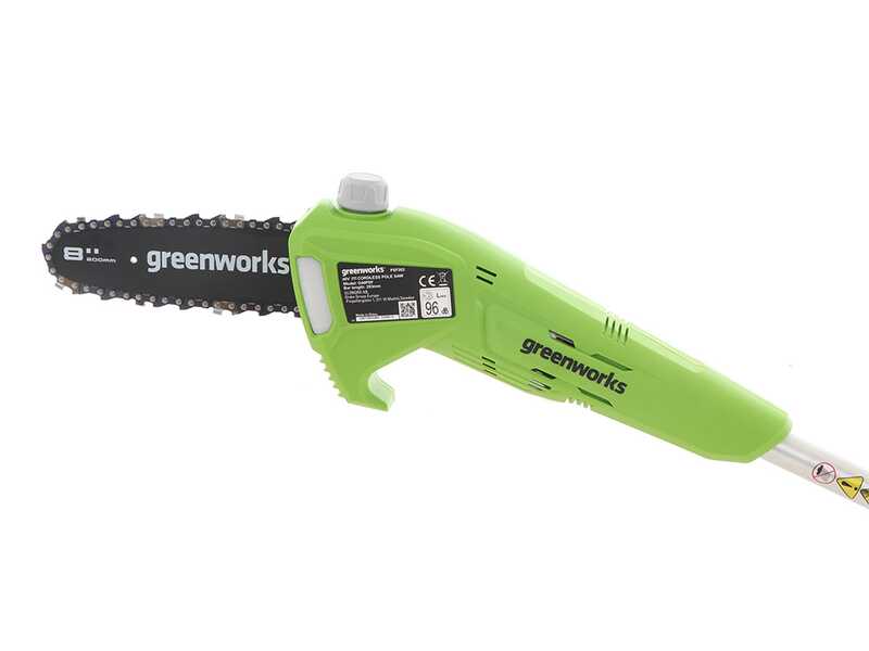 Greenworks G40PSFK2 - Potatore a batteria a spalla su asta di prolunga - Batteria 40V 2Ah