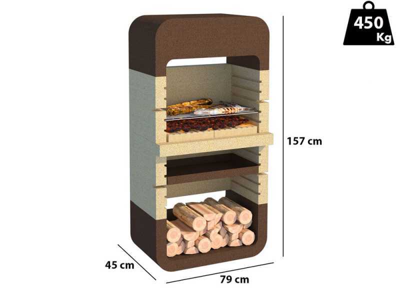 Linea VZ Monopoli - Barbecue in muratura a legna e carbone